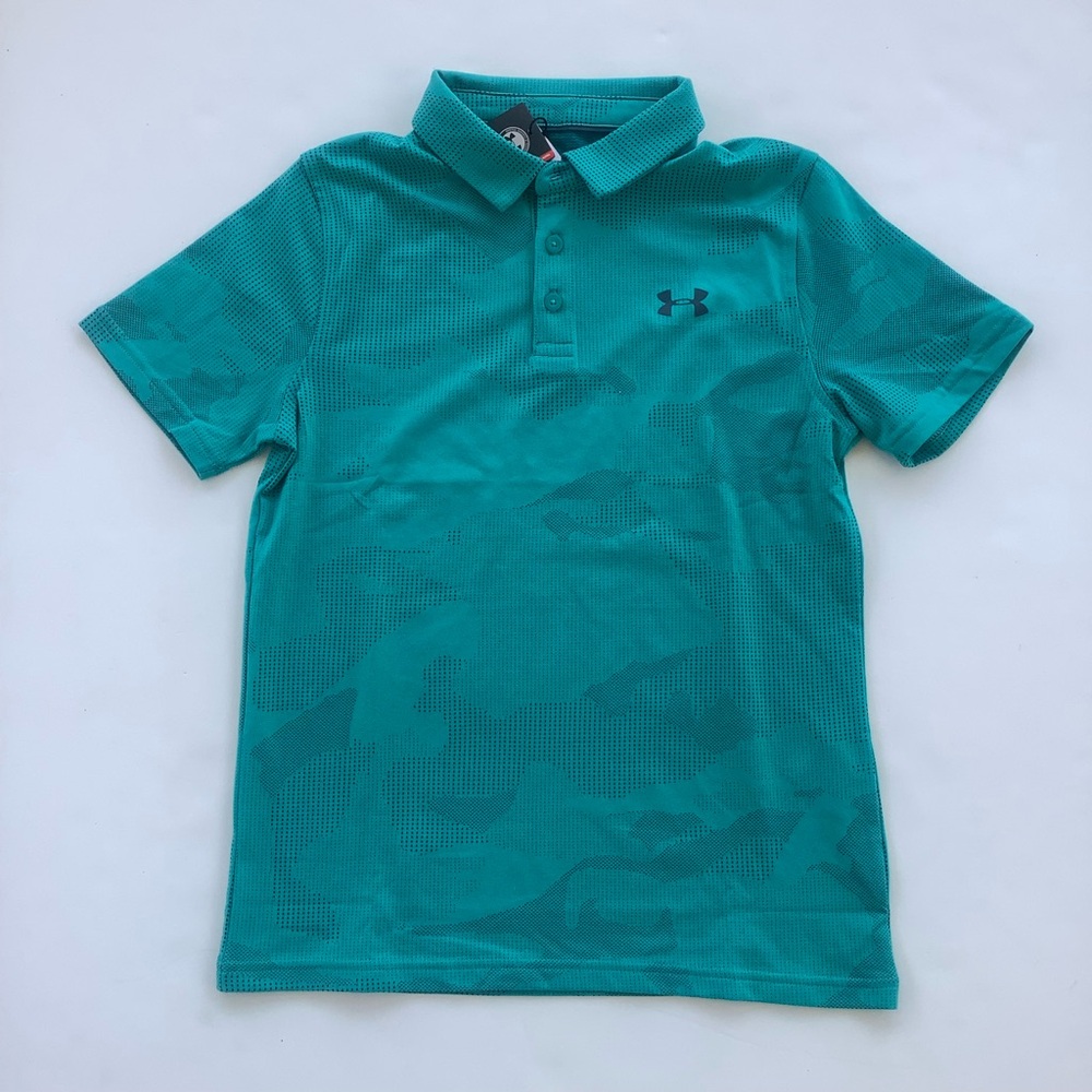 NWT Under Armour Teal Golf Polo